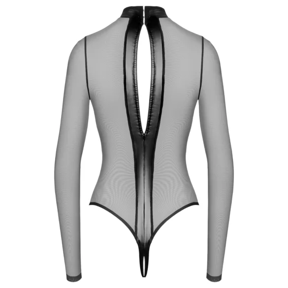 Noir - body transparente cruzado (preto) - M