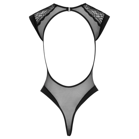 Cottelli - body rendado transparente - preto