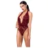 Noir Kink Royal - body transparente - vermelho