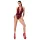 Noir Kink Royal - body transparente - vermelho - M