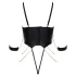 Cottelli - body de bondage com correntes (preto) - L