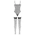 Cottelli Fantasy - body e meias 7/8 em rede preta (S-L)
