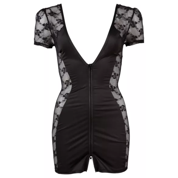 Cottelli - Camisola de renda com laço - preta - XL