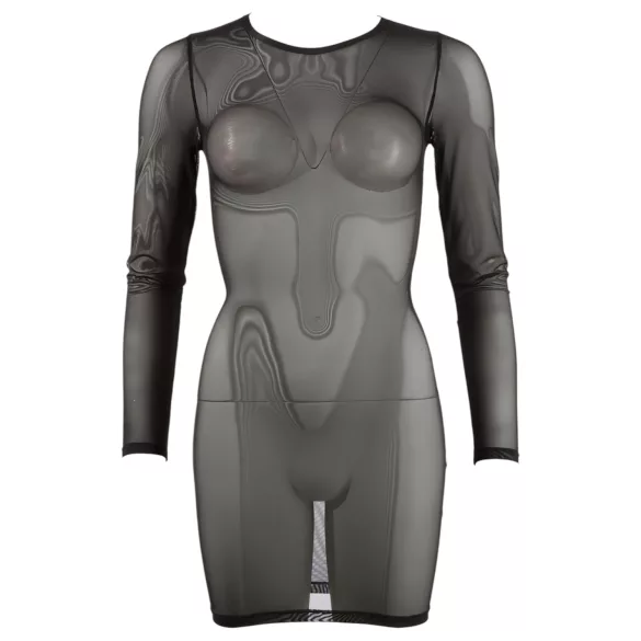 Cottelli - vestido transparente feminino - preto - L