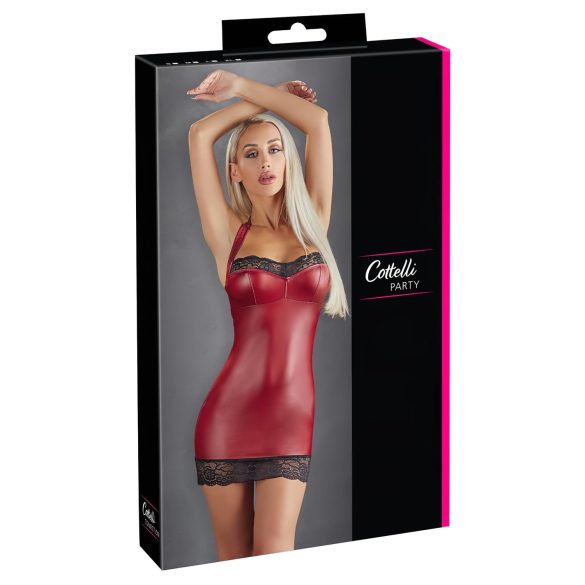 Minivestido brilhante Cottelli (vermelho) - M