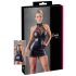 Cottelli - Mini Vestido de Renda Brilhante com Gargantilha (Preto) - M