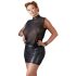Cottelli Plus Size - vestido chiffon brilhante (preto)