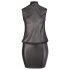 Cottelli Plus Size - vestido chiffon brilhante (preto)
