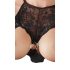 Abierta Fina - Mini vestido ousadia cintilante (preto) - XL