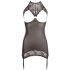 Abierta Fina - Mini vestido ousadia cintilante (preto) - XL