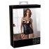 Abierta Fina - vestido preto levantador de seios acetinado - 80B/M