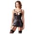 Abierta Fina - vestido preto levantador de seios acetinado - 80B/M