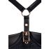 Abierta Fina - vestido preto levantador de seios acetinado - 80B/M