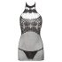 Mandy Mystery - Vestido de malha com alças e tanga (preto)