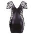 Cottelli Plus Size - vestido preto rendado com laço - 3XL