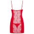 Obsessive Heartina - Camisola e Tanga (vermelho) - L/XL