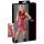 Mini Vestido Brilhante Sem Mangas com Zíper - Vermelho