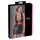 Cottelli Party - vestido listrado, justo ao corpo (preto-vermelho) - XL