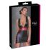 Cottelli Party - vestido listrado, justo ao corpo (preto-vermelho) - XL