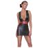 Cottelli Party - vestido listrado, justo ao corpo (preto-vermelho) - XL