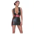 Cottelli Party - Listrado, Ajustado ao Corpo (Preto-Vermelho) - XL