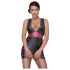 Cottelli Party - vestido listrado, justo ao corpo (preto-vermelho) - XL