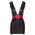 Cottelli Party - vestido listrado, justo ao corpo (preto-vermelho) - XL