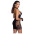 Noir - Vestido Mini com Cordões (Preto) - L
