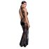Noir - Vestido Longo Transparente com Estampa Floral (Preto) - M