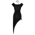 Cottelli Party - Vestido Assimétrico com Argolas (preto) - L