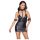 Cottelli Bondage - Mini-vestido Brilhante com Coleira (Preto) - M