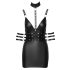 Cottelli Bondage - Mini-vestido Brilhante com Coleira (Preto) - M
