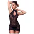 Cinza Cativo - vestido de renda (preto)