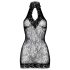 Encante com Cinquenta Tons - Vestido Rendado Preto - 2XL/3XL