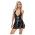Noir - Vestido Mini Preto com Estampa de Cobra