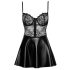 Noir - vestido brilhante com renda (preto) - M