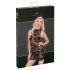 Noir - Vestido mini sem mangas com toque de rosa (preto)