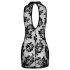 Noir - Vestido mini sem mangas com toque de rosa (preto)