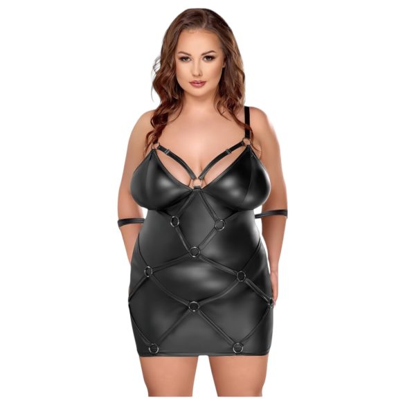 Cottelli Plus Size - vestido com algemas (preto)