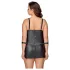 Cottelli Plus Size - vestido erótico com algemas - preto