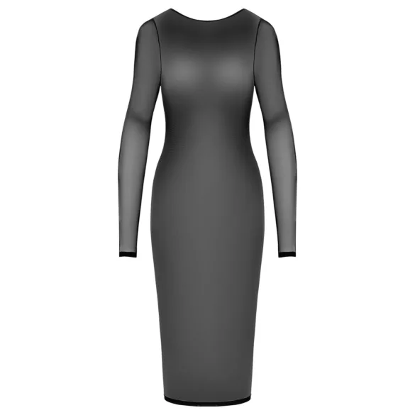 Cottelli Party - vestido transparente com zíper - preto - L