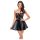 Noir - Vestido Mini Brilhante com Renda (Preto)
