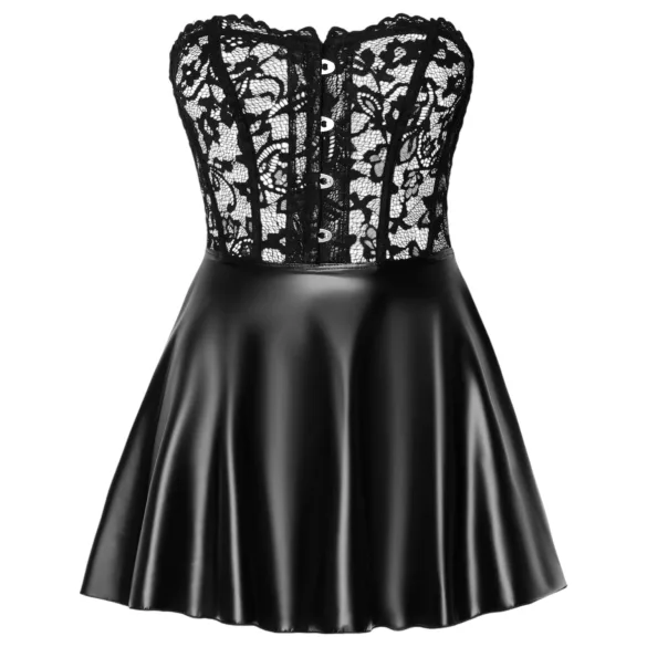 Noir - minivestido sexy com renda e brilho - preto