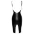 Noir - vestido com efeito de couro fendido (preto)