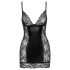 Noir - Vestido Mini com Lados Transparentes (preto)