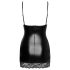 Noir - Vestido Mini com Lados Transparentes (preto)