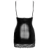 Noir - minivestido com laterais transparentes (preto) - L