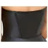 Cottelli - vestido curto brilhante com saia plissada - preto
