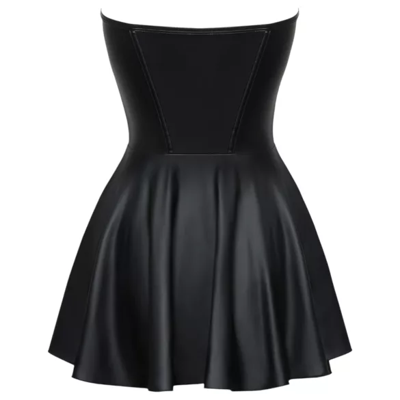 Cottelli - vestido curto brilhante com saia plissada - preto