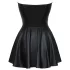 Cottelli - vestido curto brilhante com saia plissada - preto